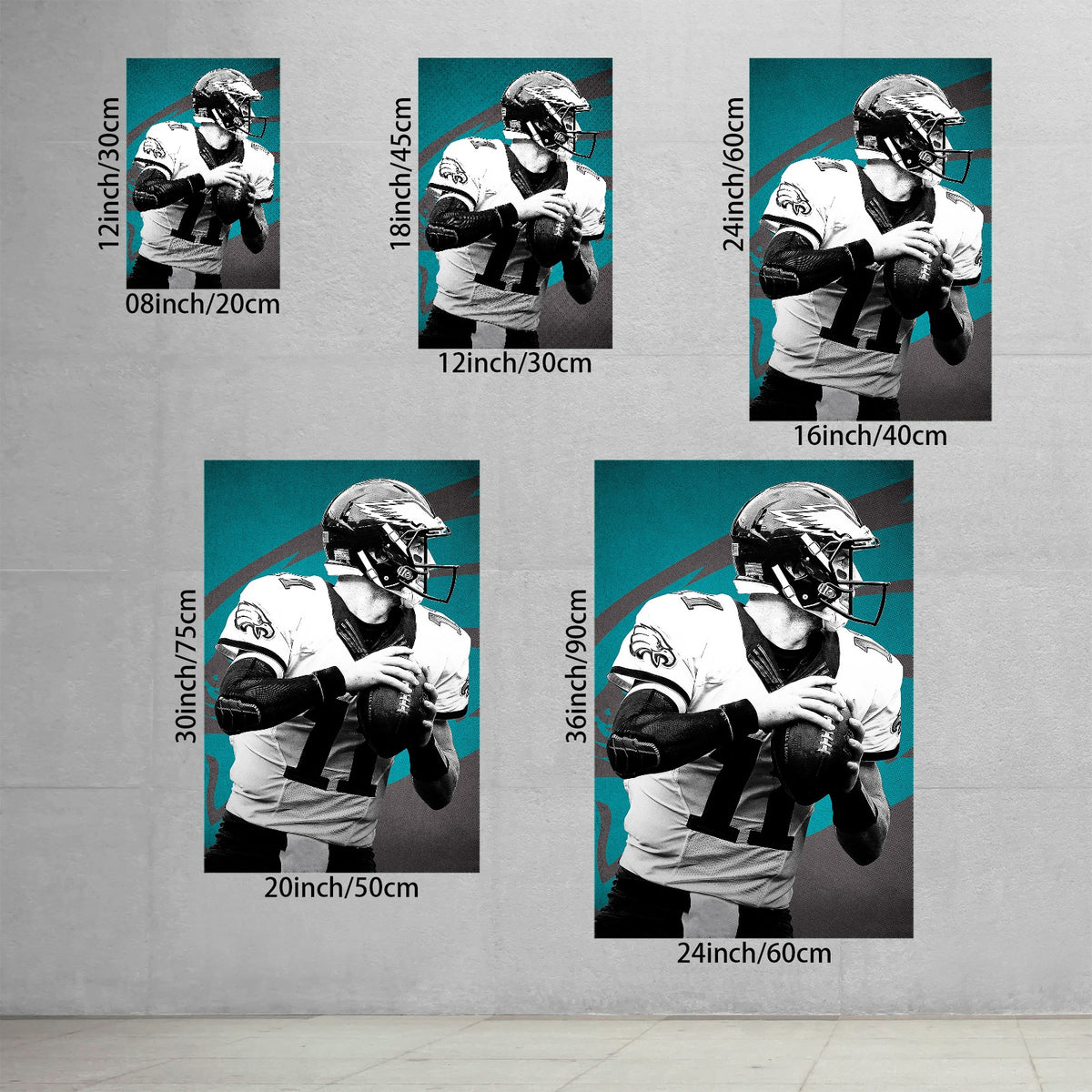 Carson Wentz Celebrity Sports Art Poster School Dining Room Decoration 1 Canvas Wall Art Poster Decor Gift