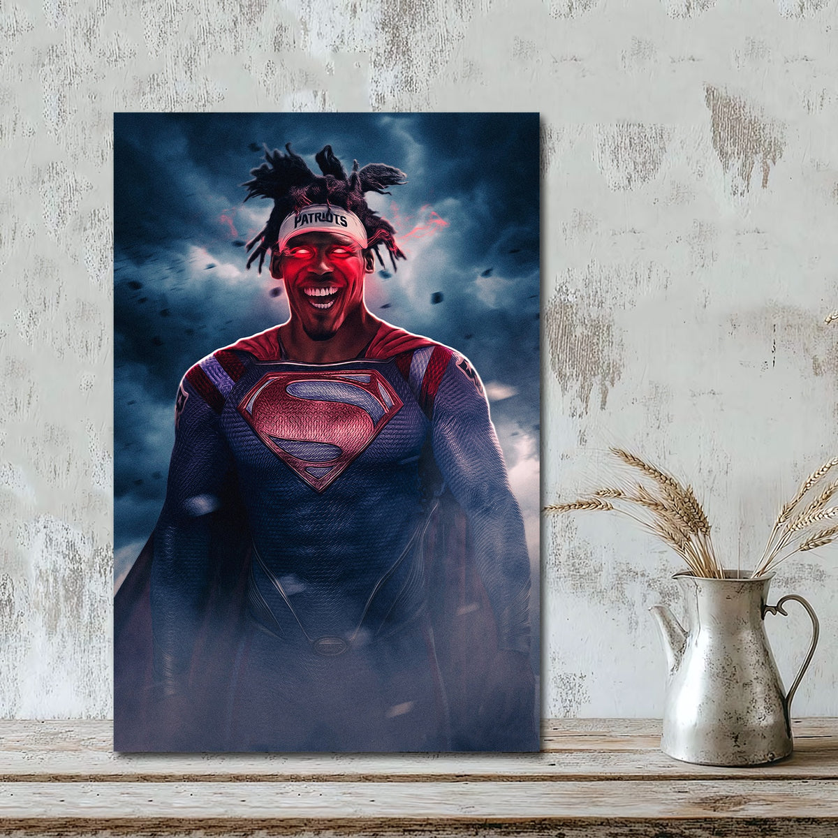 Cam Newton Art Sports Decorative Poster School Dormitory 4 Canvas Wall Art Poster Decor Gift