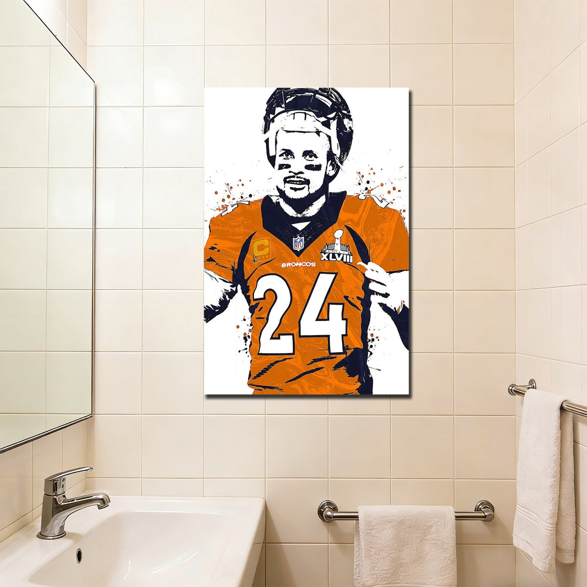 Champ Bailey Celebrity Sports Art Poster School Dining Room Decoration 1 Canvas Wall Art Poster Decor Gift