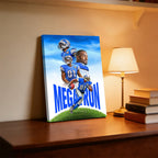 Calvin Johnson Celebrity Sports Art Poster School Dining Room Decoration 6 Canvas Wall Art Poster Decor Gift