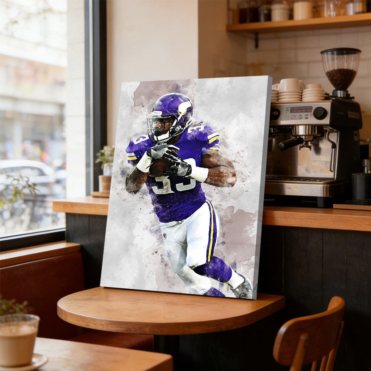 Dalvin Cook Celebrity Sports Art Poster School Dining Room Decoration 3 Canvas Wall Art Poster Decor Gift