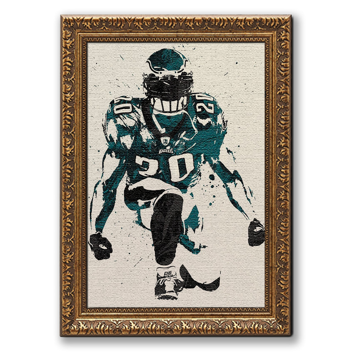 Brian Dawkins Art Poster 6 Canvas Wall Art Poster Decor Gift