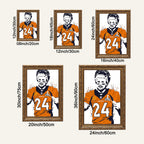 Champ Bailey Celebrity Sports Art Poster School Dining Room Decoration 1 Canvas Wall Art Poster Decor Gift
