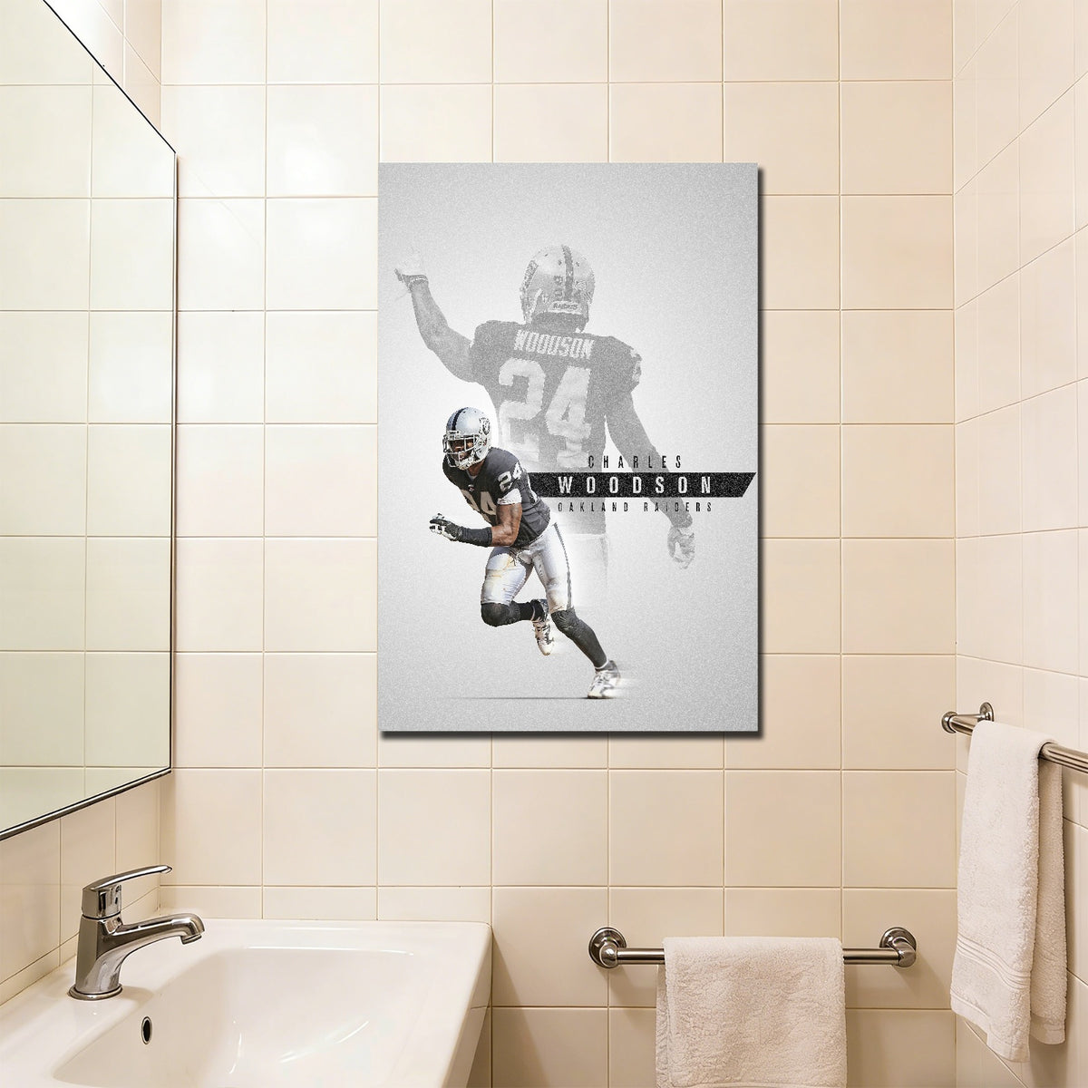 Charles Woodson Celebrity Sports Art Poster School Dining Room Decoration 6 Canvas Wall Art Poster Decor Gift