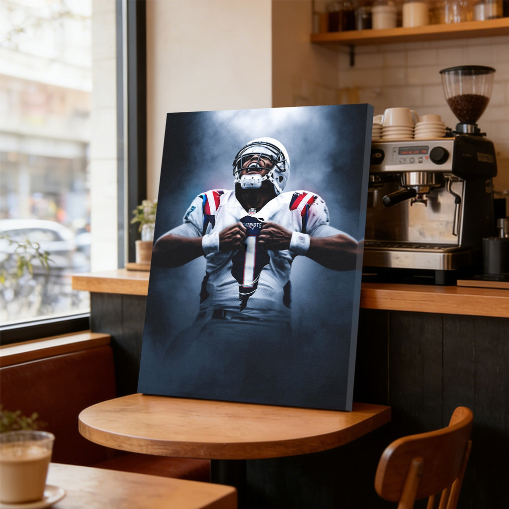 Cam Newton Art Sports Decorative Poster School Dormitory 7 Canvas Wall Art Poster Decor Gift