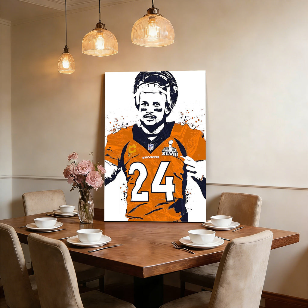 Champ Bailey Art Poster 1 Canvas Wall Art Poster Decor Gift