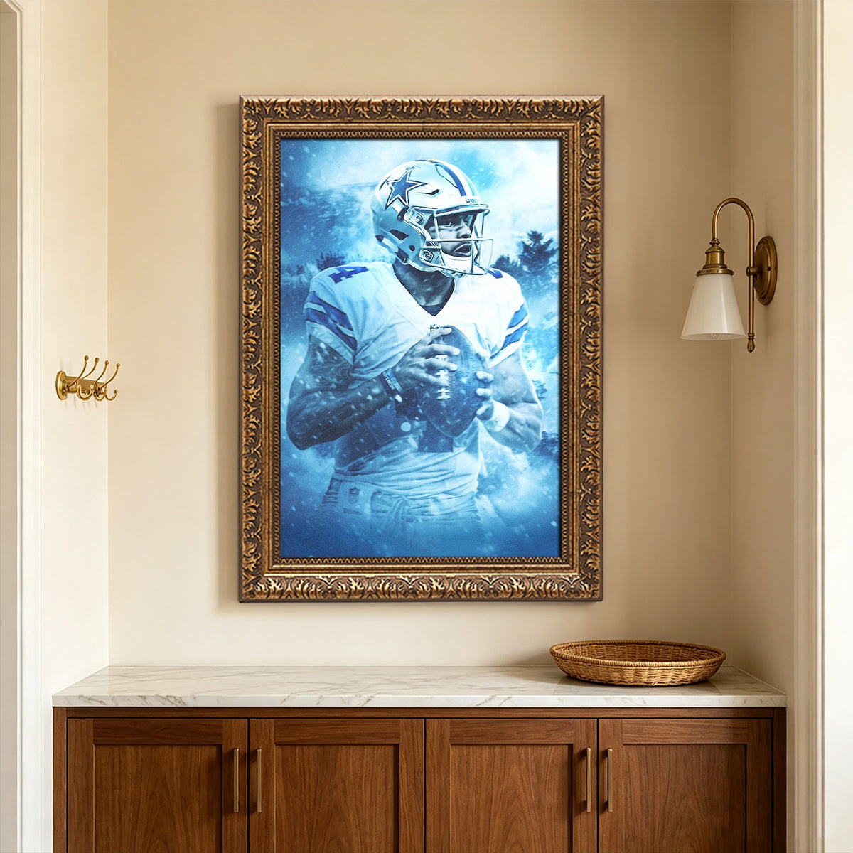 Dak Prescott Art Sports Decorative Poster School Dormitory 7 Canvas Wall Art Poster Decor Gift