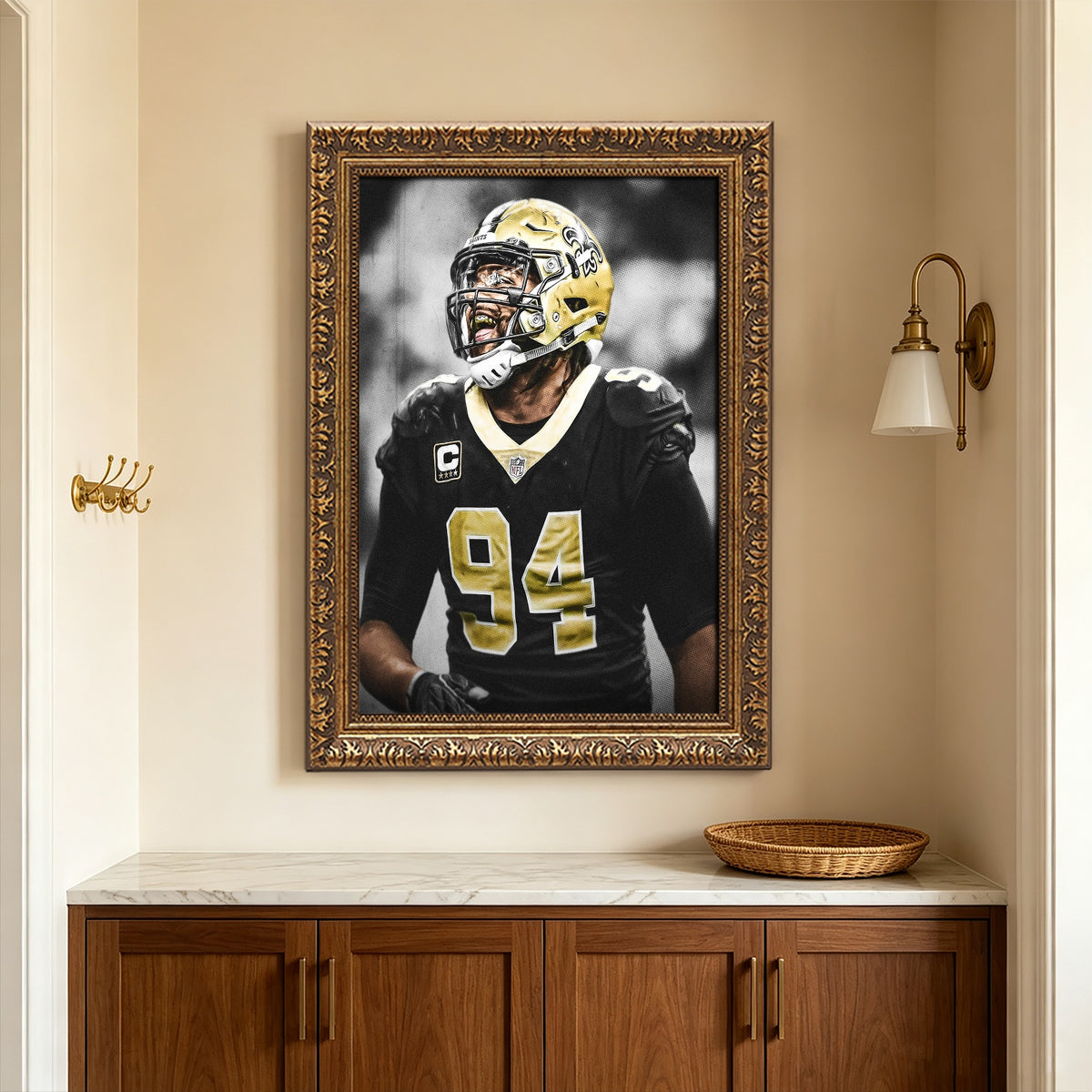 Cameron Jordan Celebrity Sports Art Poster School Dining Room Decoration 1 Canvas Wall Art Poster Decor Gift