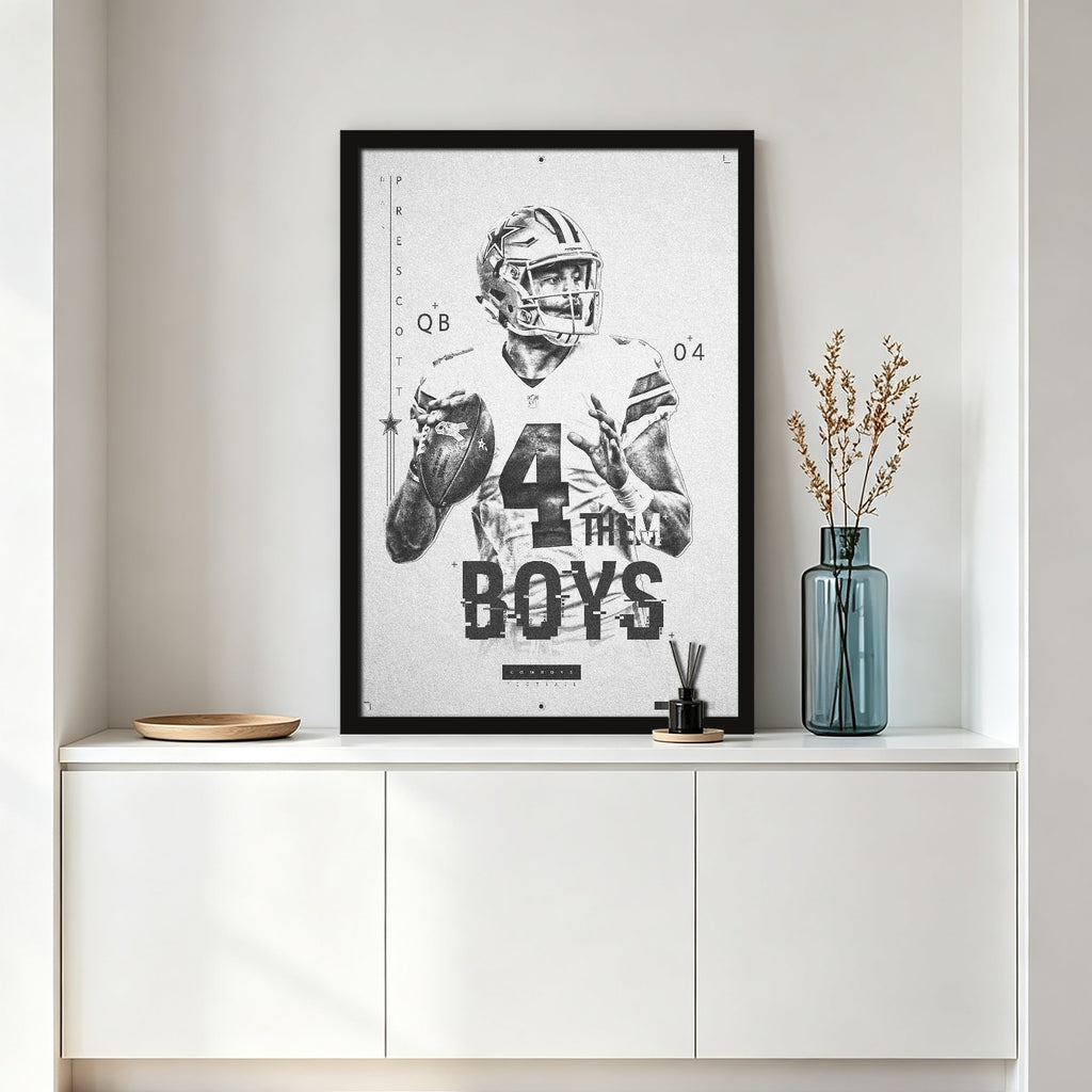 Dak Prescott Celebrity Sports Art Poster School Dining Room Decoration 1 Canvas Wall Art Poster Decor Gift