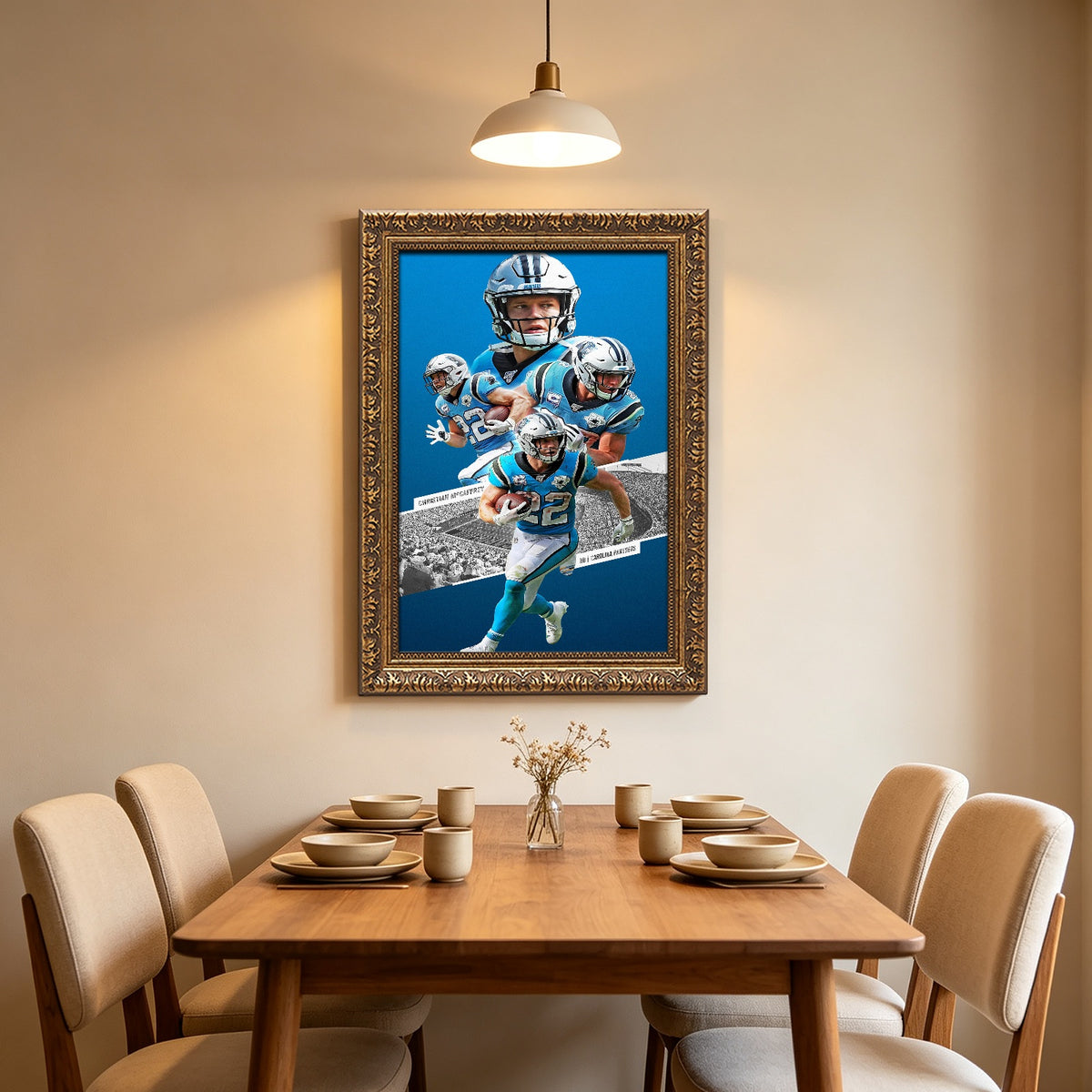 Christian McCaffrey Celebrity Sports Art Poster School Dining Room Decoration 0 Canvas Wall Art Poster Decor Gift