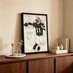 Carson Wentz Sports Celebrity Art Deco Poster 4 Canvas Wall Art Poster Decor Gift
