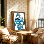 Christian McCaffrey Celebrity Sports Art Poster School Dining Room Decoration 9 Canvas Wall Art Poster Decor Gift