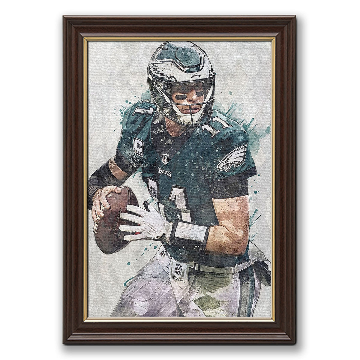 Carson Wentz Celebrity Sports Art Poster School Dining Room Decoration 8 Canvas Wall Art Poster Decor Gift