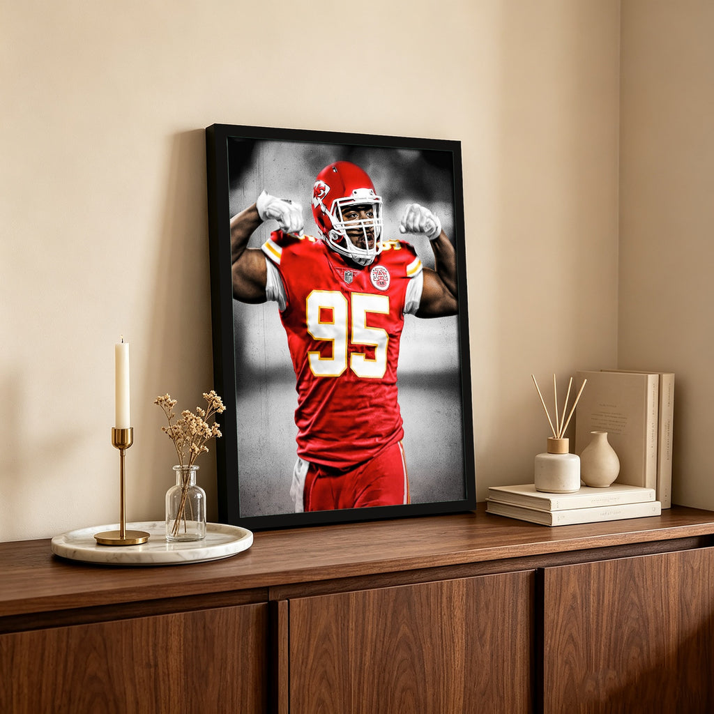 Chris Jones Art Sports Decorative Poster School Dormitory 7 Canvas Wall Art Poster Decor Gift