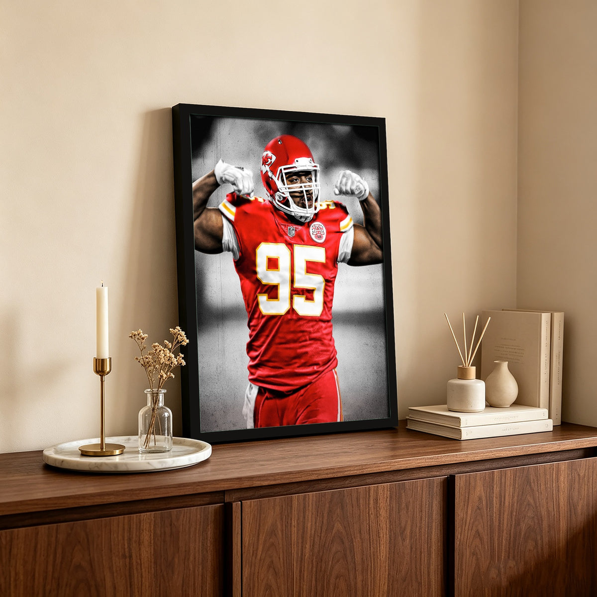Chris Jones Art Sports Decorative Poster School Dormitory 7 Canvas Wall Art Poster Decor Gift