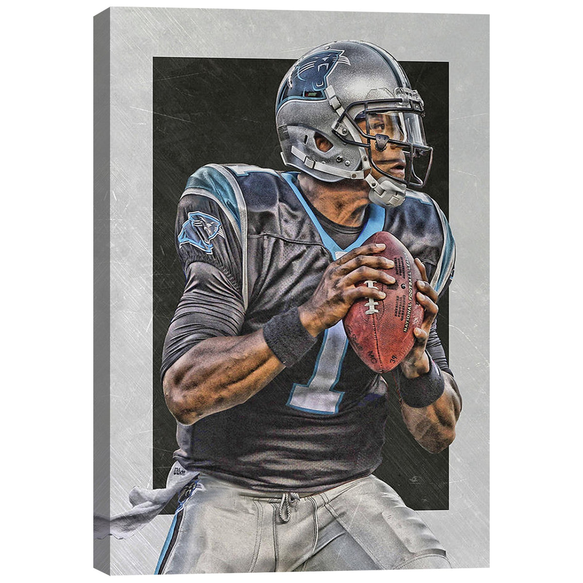Cam Newton Sports Celebrity Art Deco Poster 6 Canvas Wall Art Poster Decor Gift