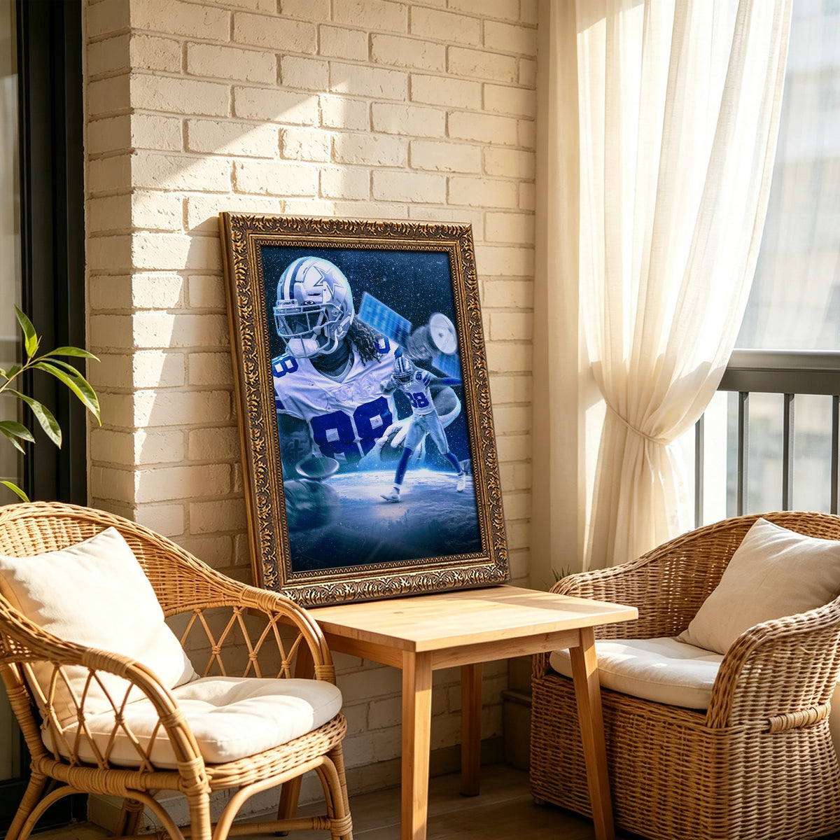 CeeDee Lamb Sports Celebrity Art Deco Poster 1 Canvas Wall Art Poster Decor Gift