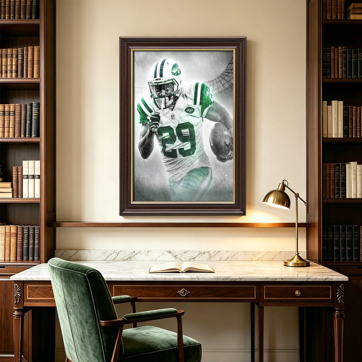 Bilal Powell Art Sports Decorative Poster School Dormitory 0 Canvas Wall Art Poster Decor Gift