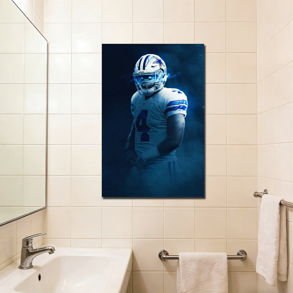 Dak Prescott Art Sports Decorative Poster School Dormitory 2 Canvas Wall Art Poster Decor Gift
