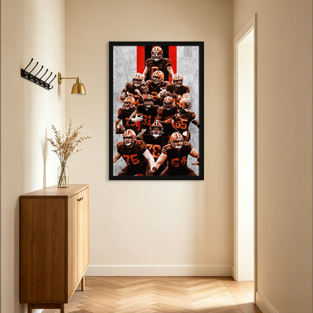 Baker Mayfield Sports Celebrity Art Deco Poster 9 Canvas Wall Art Poster Decor Gift