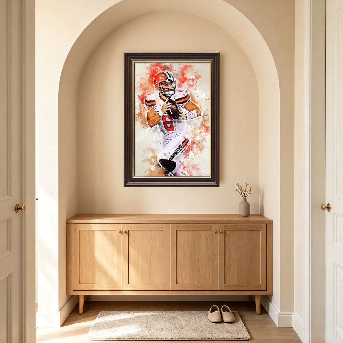 Baker Mayfield Sports Celebrity Art Deco Poster 5 Canvas Wall Art Poster Decor Gift