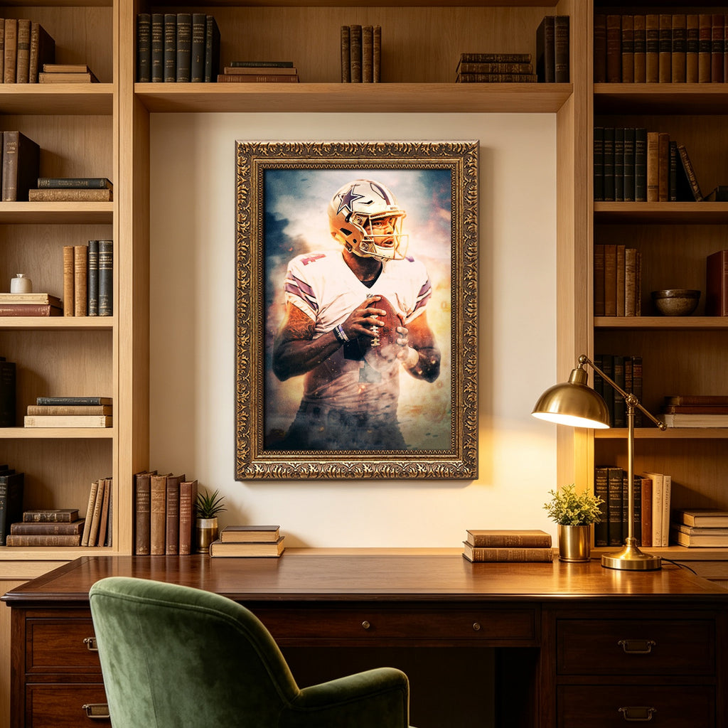 Dak Prescott Celebrity Sports Art Poster School Dining Room Decoration 8 Canvas Wall Art Poster Decor Gift