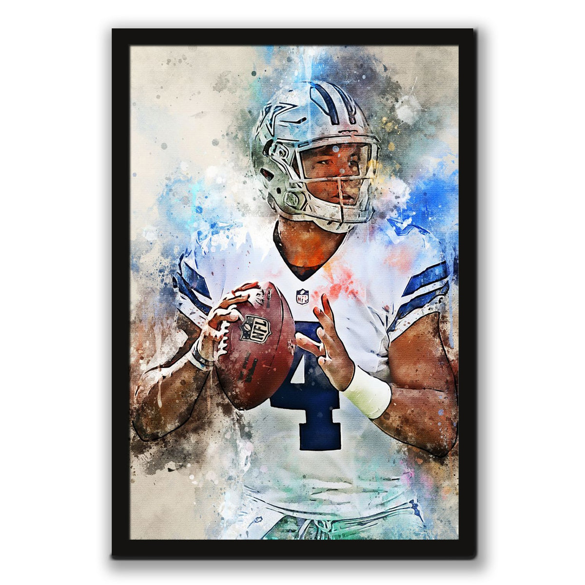 Dak Prescott Celebrity Sports Art Poster School Dining Room Decoration 5 Canvas Wall Art Poster Decor Gift