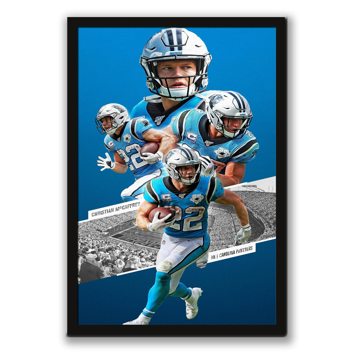 Christian McCaffrey Celebrity Sports Art Poster School Dining Room Decoration 0 Canvas Wall Art Poster Decor Gift