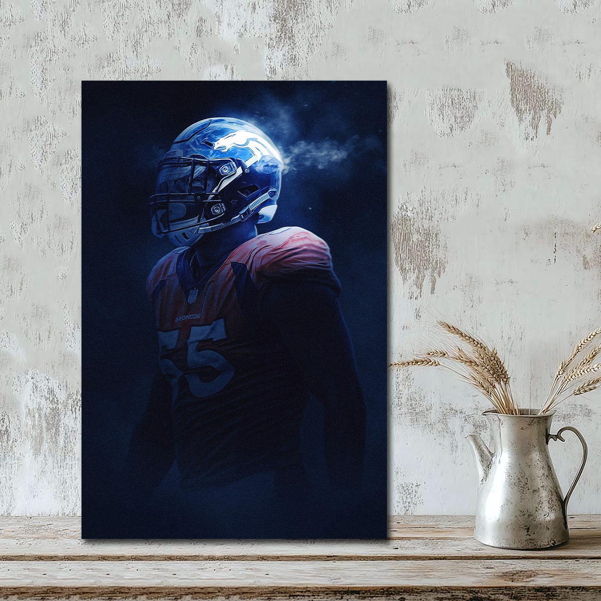 Bradley Chubb Art Sports Decorative Poster School Dormitory 8 Canvas Wall Art Poster Decor Gift