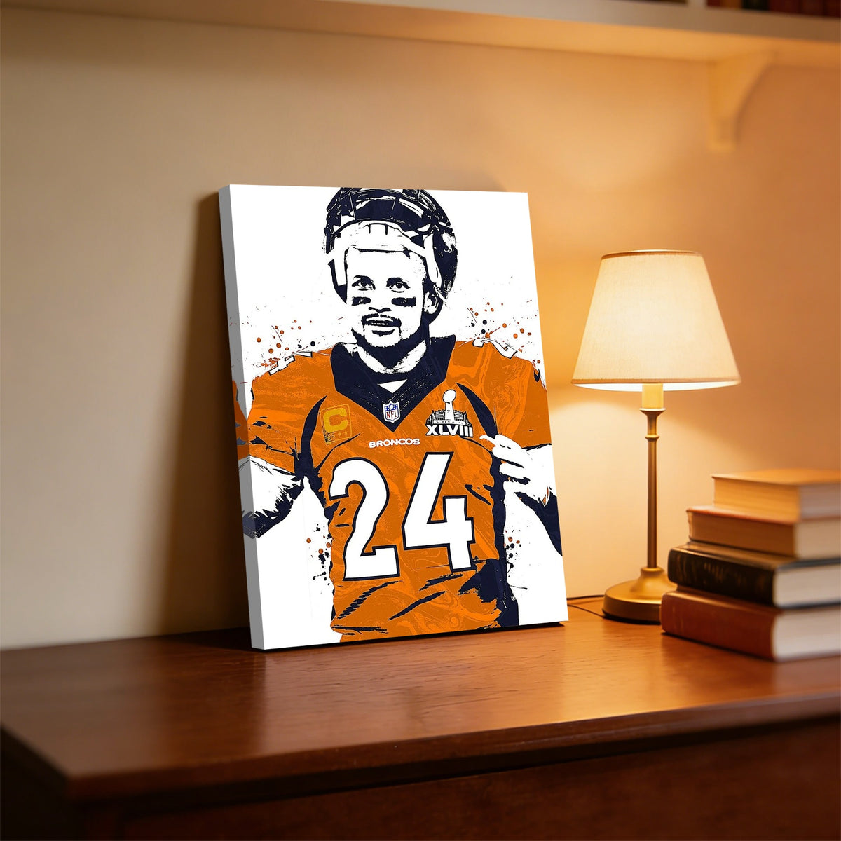 Champ Bailey Art Poster 1 Canvas Wall Art Poster Decor Gift