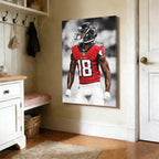 Calvin Ridley Art Sports Decorative Poster School Dormitory 9 Canvas Wall Art Poster Decor Gift