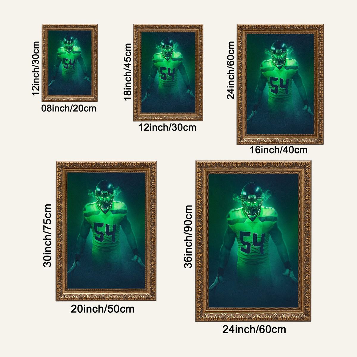 Bobby Wagner Art Sports Decorative Poster School Dormitory 6 Canvas Wall Art Poster Decor Gift