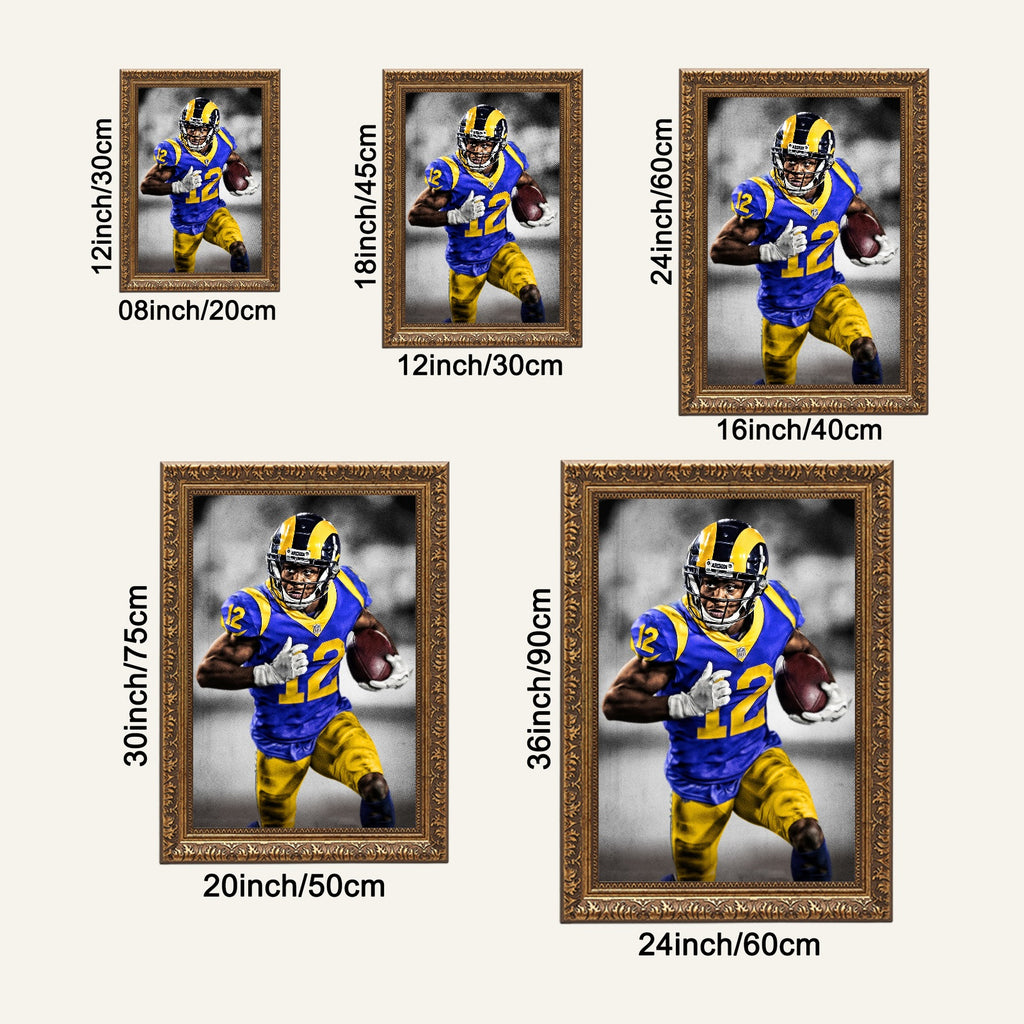 Brandin Cooks Art Sports Decorative Poster School Dormitory 5 Canvas Wall Art Poster Decor Gift