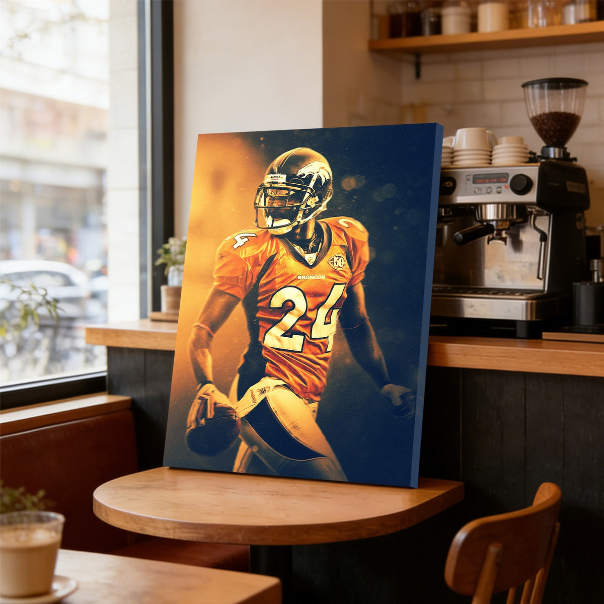 Champ Bailey Art Sports Decorative Poster School Dormitory 2 Canvas Wall Art Poster Decor Gift