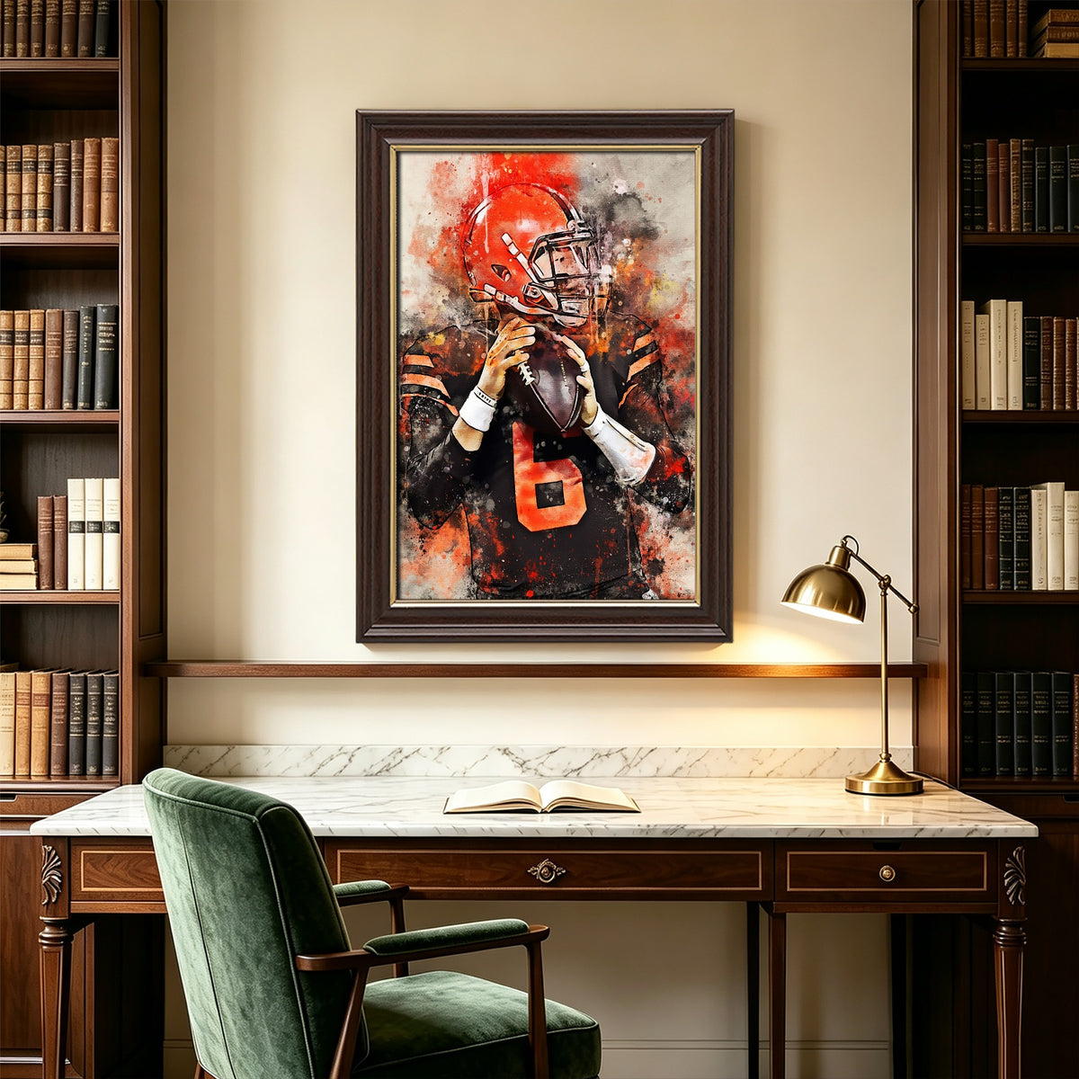 Baker Mayfield Celebrity Sports Art Poster School Dining Room Decoration 3 Canvas Wall Art Poster Decor Gift