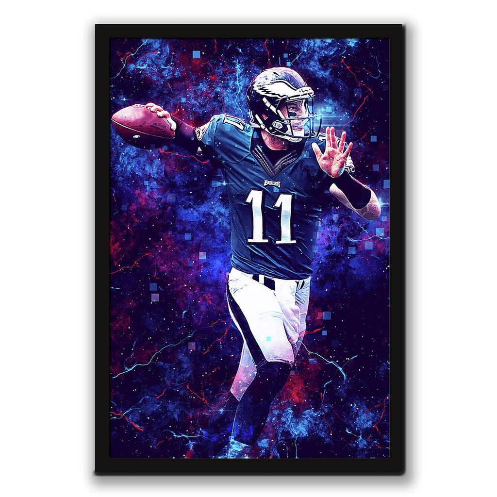 Carson Wentz Sports Celebrity Art Deco Poster 2 Canvas Wall Art Poster Decor Gift