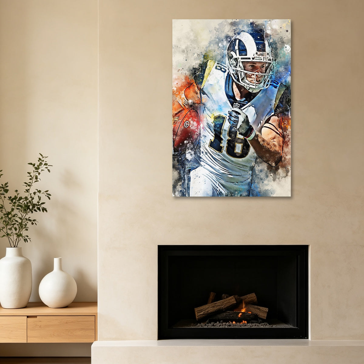 Cooper Kupp Celebrity Sports Art Poster School Dining Room Decoration 8 Canvas Wall Art Poster Decor Gift