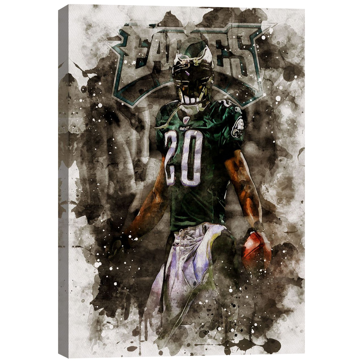 Brian Dawkins Art Poster 8 Canvas Wall Art Poster Decor Gift