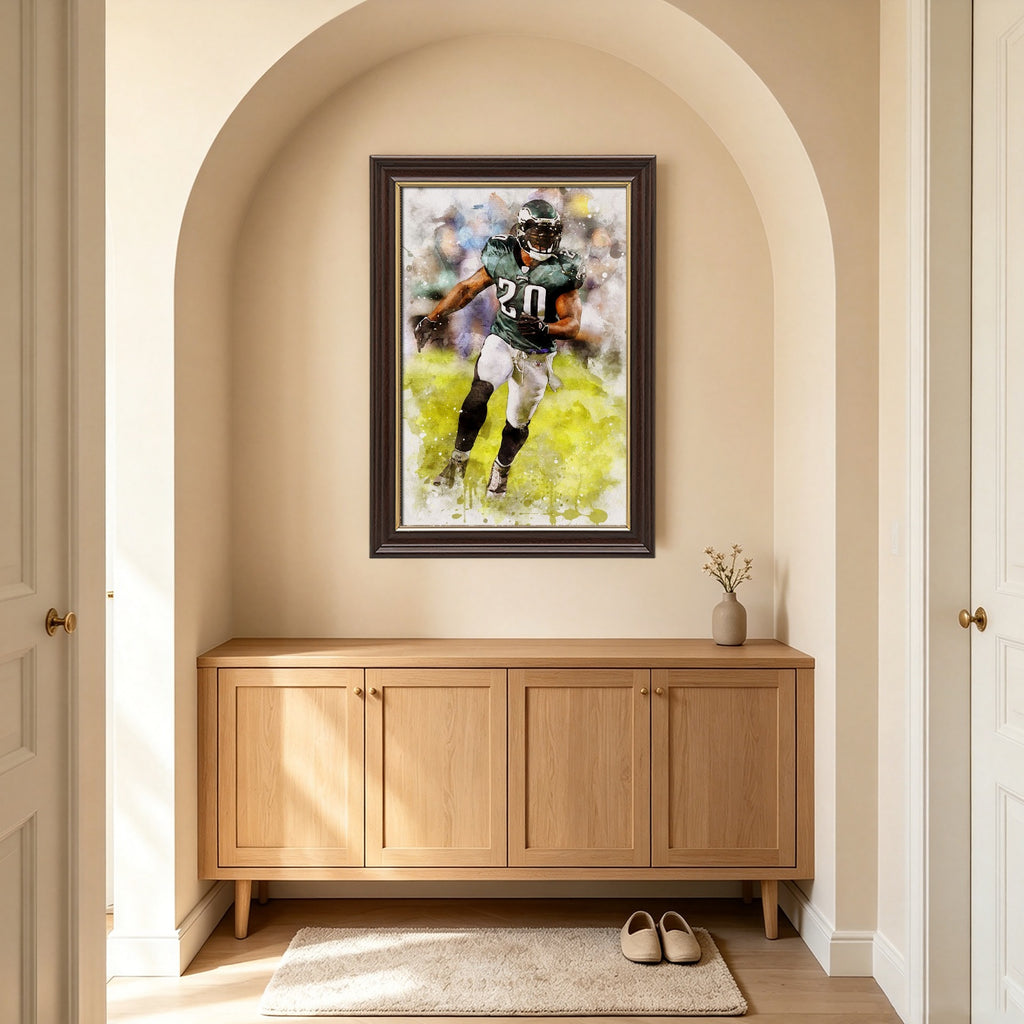 Brian Dawkins Art Poster 2 Canvas Wall Art Poster Decor Gift