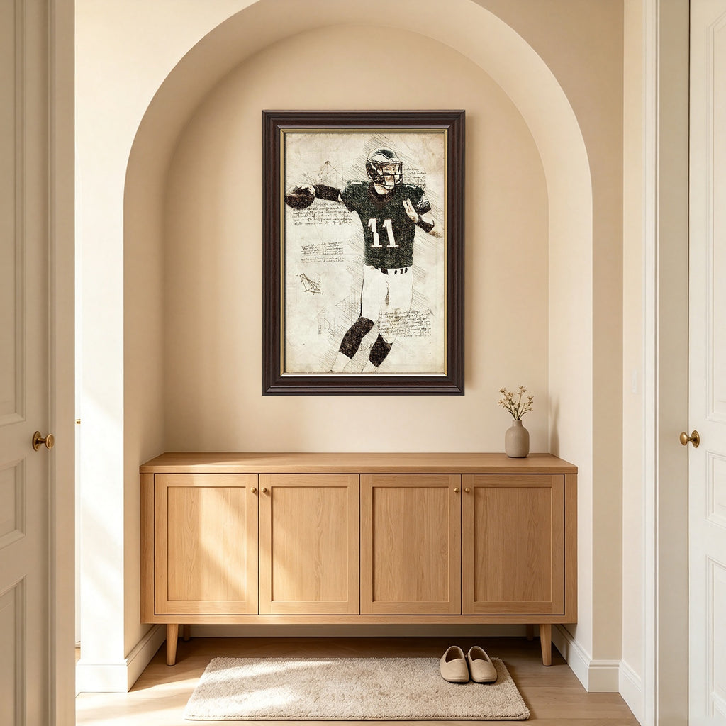 Carson Wentz Sports Celebrity Art Deco Poster 4 Canvas Wall Art Poster Decor Gift