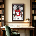 Calvin Ridley Art Sports Decorative Poster School Dormitory 9 Canvas Wall Art Poster Decor Gift