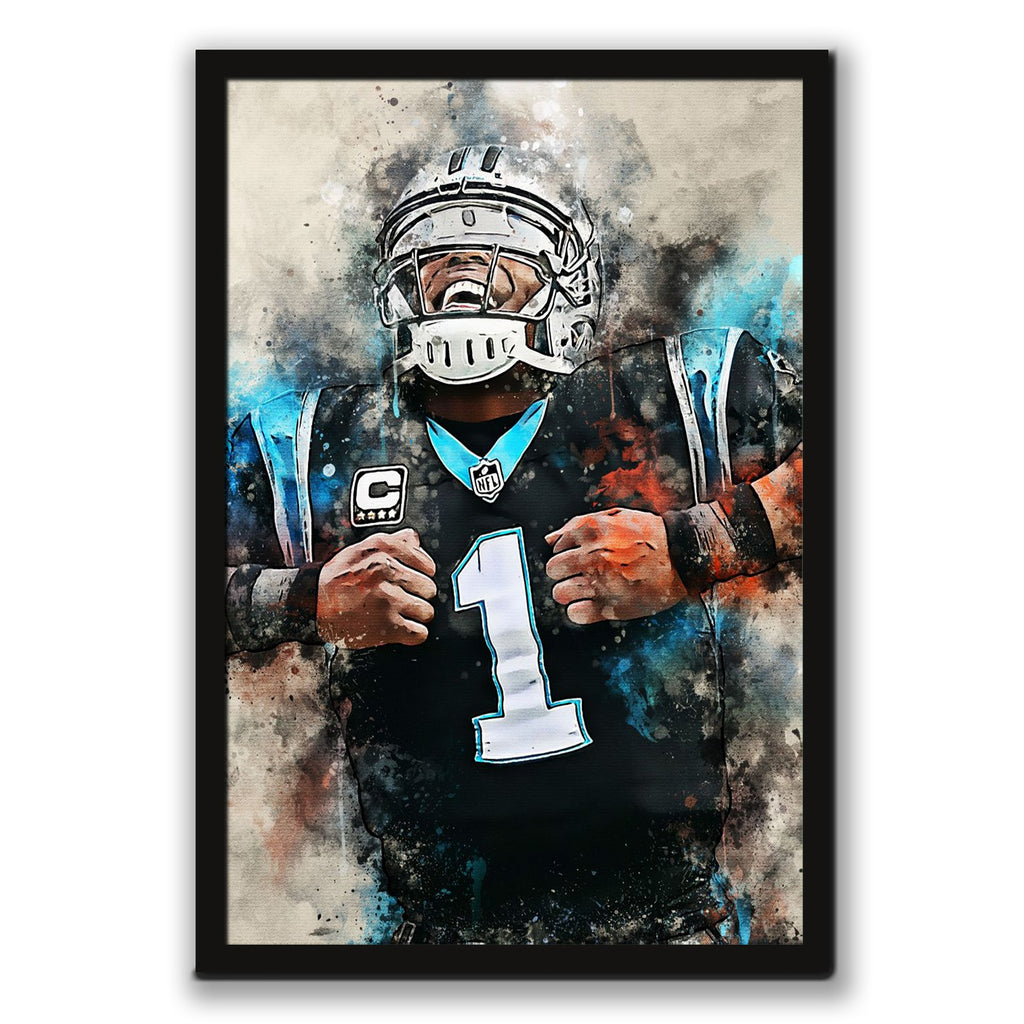 Cam Newton Celebrity Sports Art Poster School Dining Room Decoration 2 Canvas Wall Art Poster Decor Gift