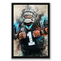Cam Newton Celebrity Sports Art Poster School Dining Room Decoration 2 Canvas Wall Art Poster Decor Gift