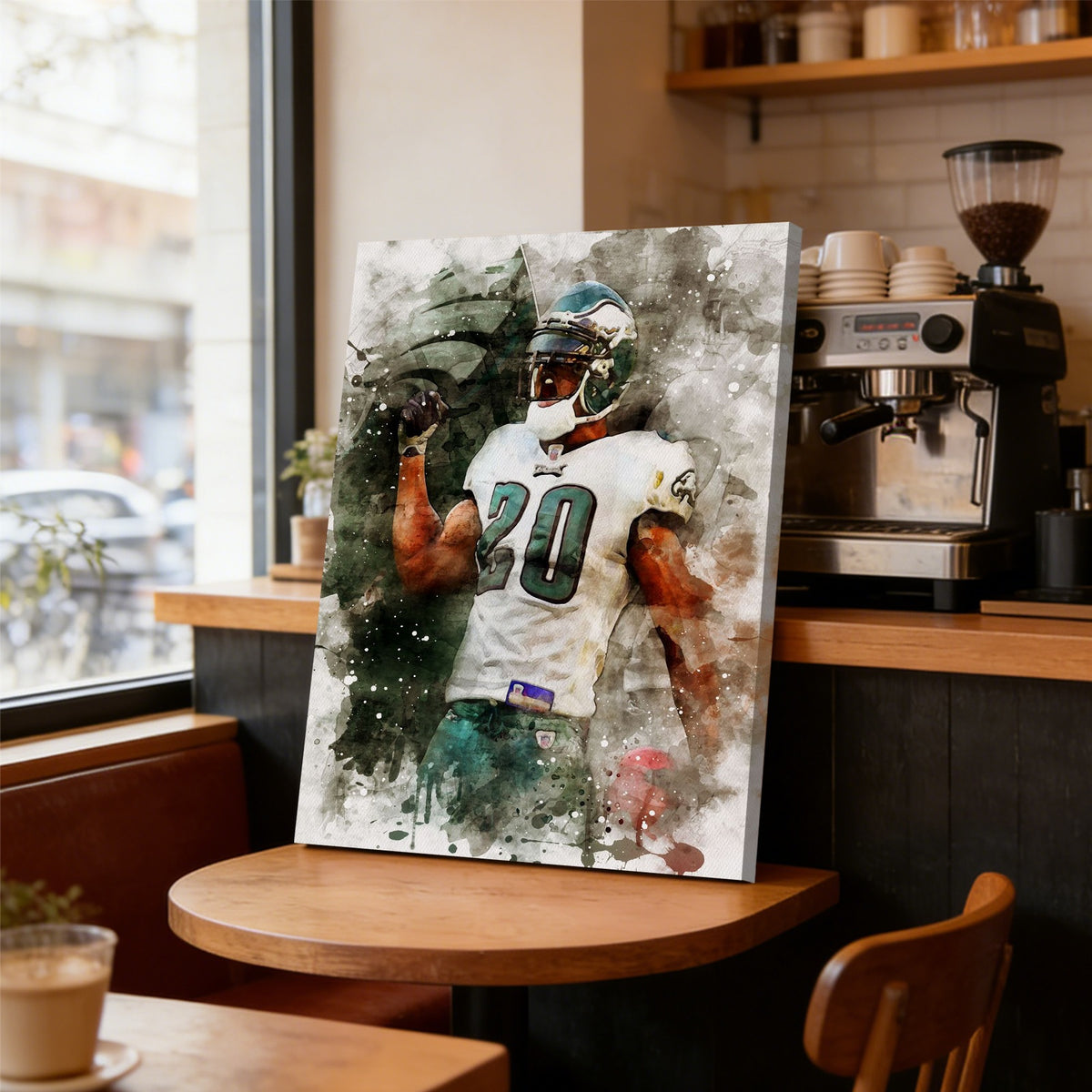 Brian Dawkins Art Poster 4 Canvas Wall Art Poster Decor Gift
