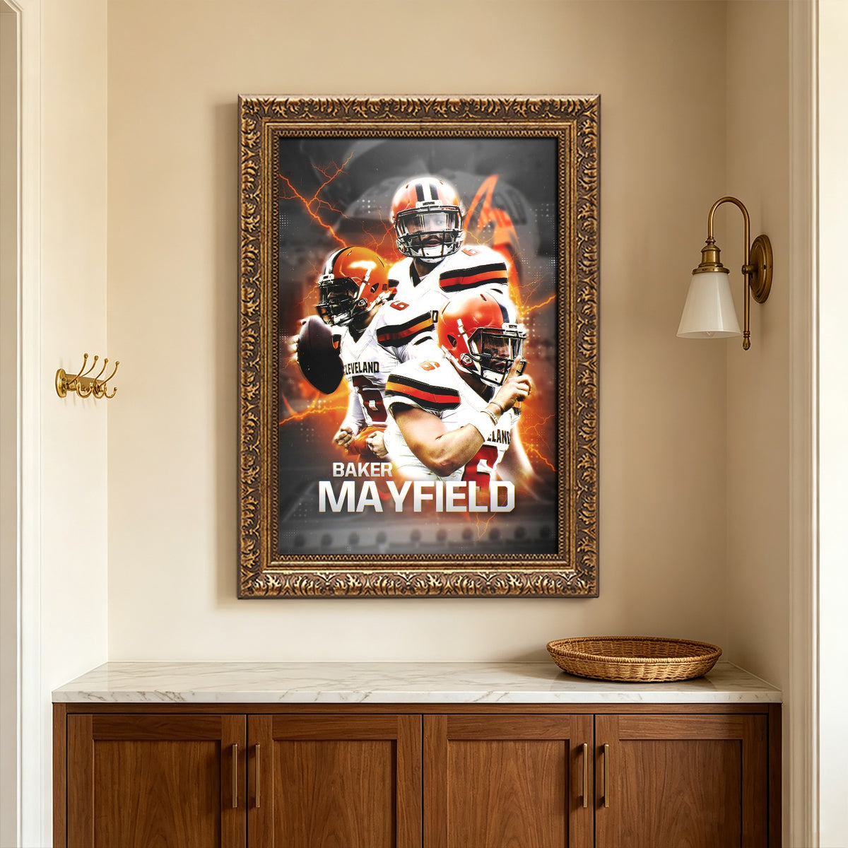 Baker Mayfield Sports Celebrity Art Deco Poster 10 Canvas Wall Art Poster Decor Gift