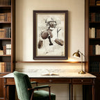 Cam Newton Sports Celebrity Art Deco Poster 7 Canvas Wall Art Poster Decor Gift