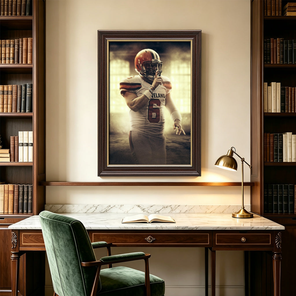 Baker Mayfield Art Sports Decorative Poster School Dormitory 2 Canvas Wall Art Poster Decor Gift