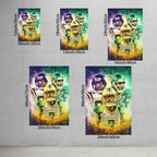 Cris Carter Duron Carter Kenny Stafford Art Sports Decorative Poster School Dormitory 4 Canvas Wall Art Poster Decor Gift