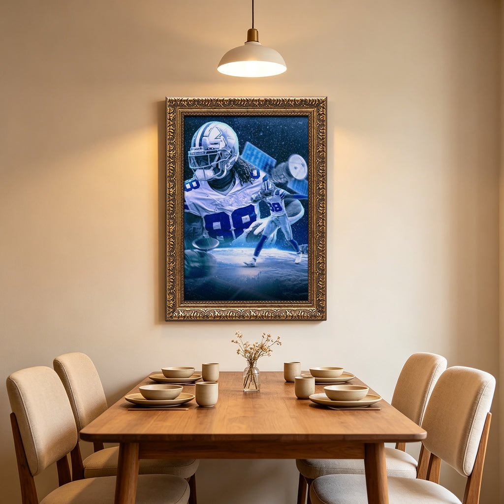 CeeDee Lamb Sports Celebrity Art Deco Poster 1 Canvas Wall Art Poster Decor Gift