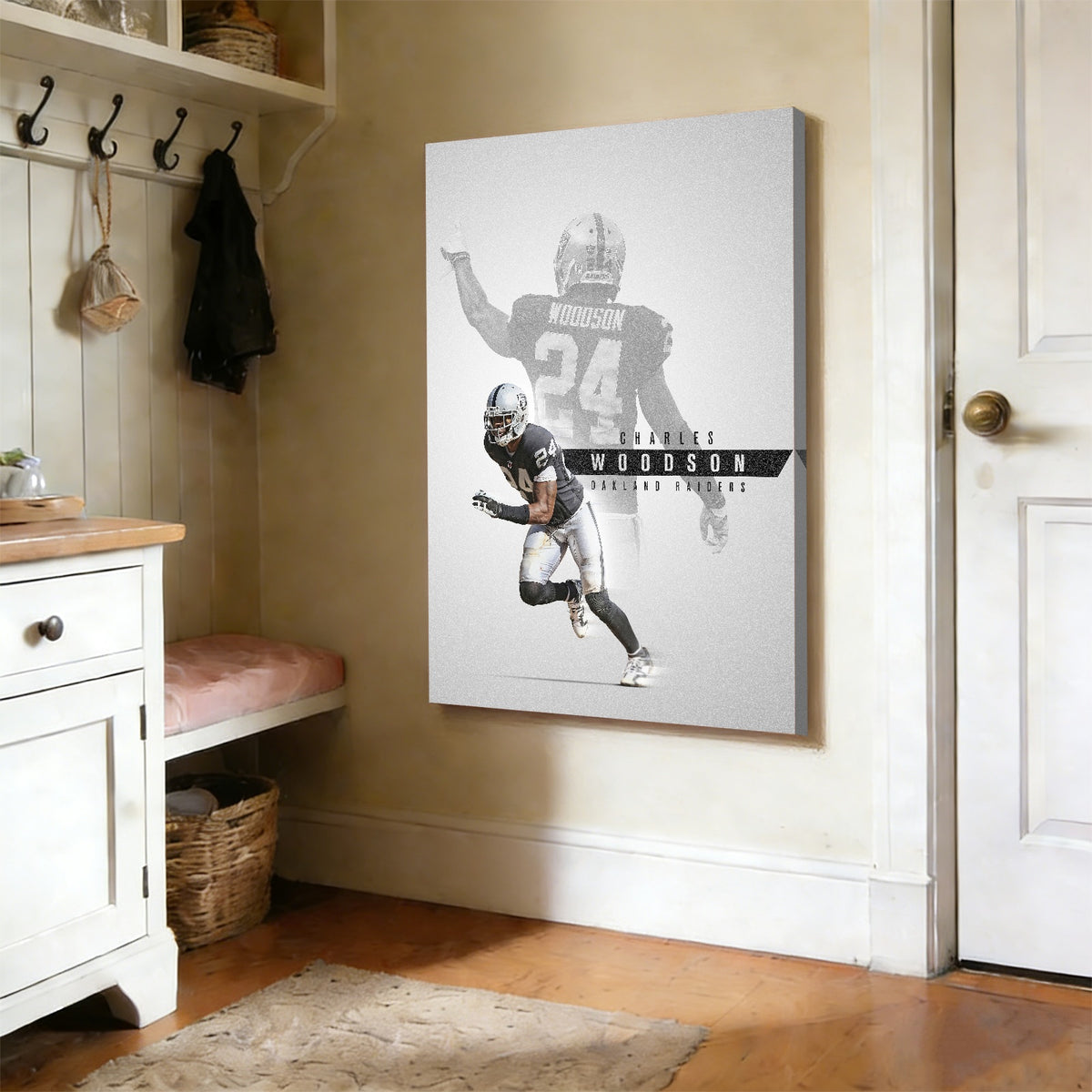 Charles Woodson Celebrity Sports Art Poster School Dining Room Decoration 6 Canvas Wall Art Poster Decor Gift